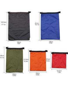 Bolsa Impermeable Roll Top TRENDBOX - 5 Tamaños, Nylon Resistente 2