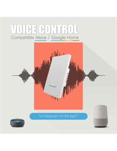 Interruptor Inteligente Zigbee MOES 1 Gang Blanco 2da Gen