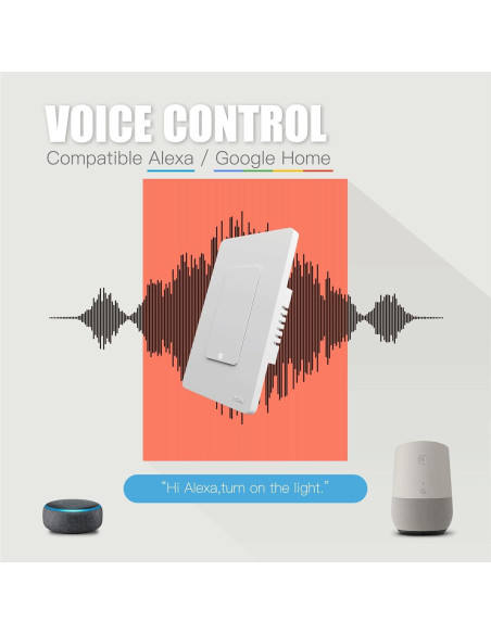 Interruptor Inteligente Zigbee MOES 1 Gang Blanco 2da Gen