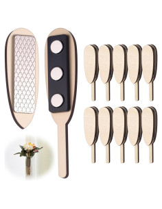 10 Pares de Imanes de Boutonniere Magnéticos de Madera