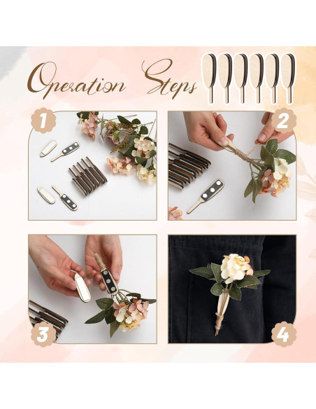 10 Pares de Imanes de Boutonniere Magnéticos de Madera