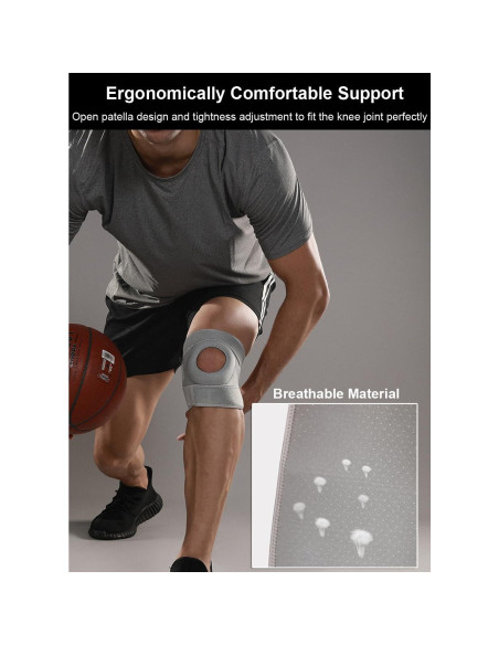 Férula para Rodilla SUJAYU Ajustable Compresión Negro