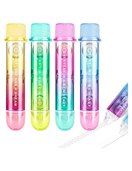 Cinta Correctora 2 en 1 BITOSEE Blanca con Dispensador