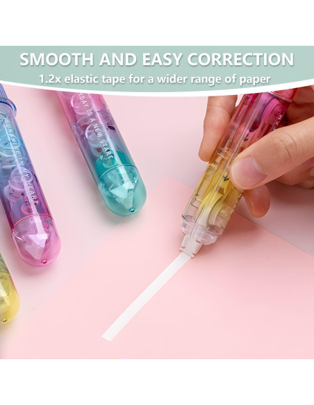 Cinta Correctora 2 en 1 BITOSEE Blanca con Dispensador