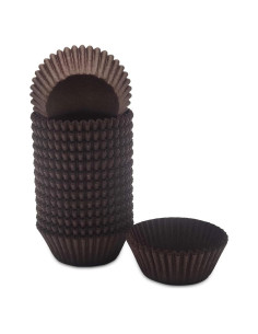 Forros para Mini Cupcakes Bakehope Marrón 300 Unidades