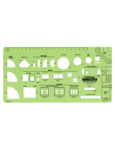 Plantilla de Detalle de Cocina Rapidesign R719 con Escala 1/2"