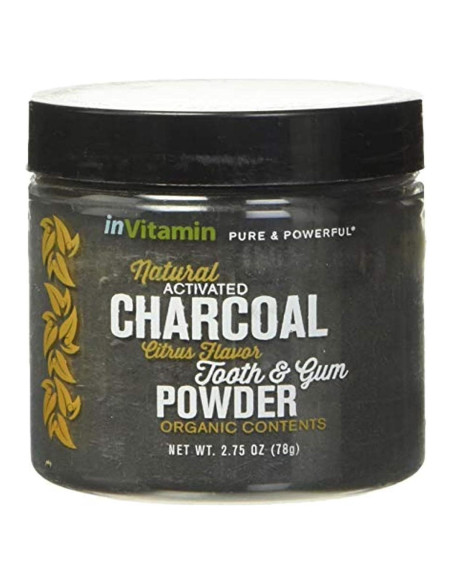 Polvo Dental Blanqueador beMndful 77g Carbón Activado Natural