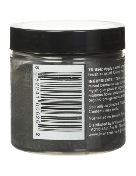 Polvo Dental Blanqueador beMndful 77g Carbón Activado Natural