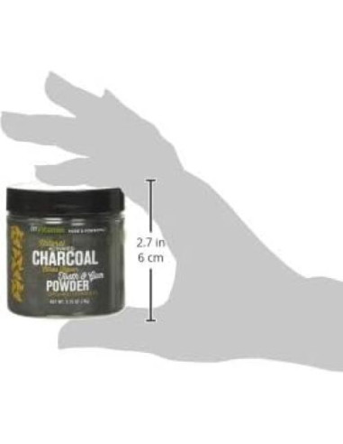 Polvo Dental Blanqueador beMndful 77g Carbón Activado Natural