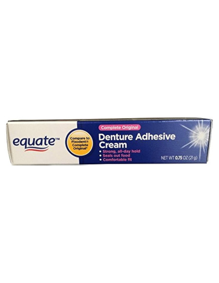 Crema Adhesiva para Dentaduras Equate Complete 21g