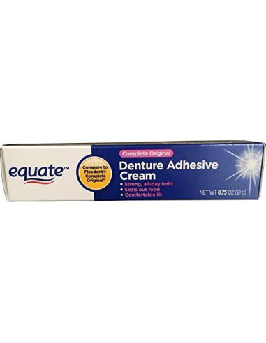 Crema Adhesiva para Dentaduras Equate Complete 21g