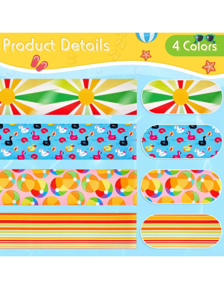 Boao 4 Clips de Toalla para Sillas de Playa - Pelota y Pato