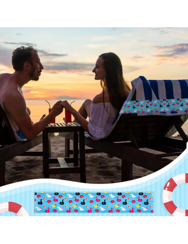 Boao 4 Clips de Toalla para Sillas de Playa - Pelota y Pato