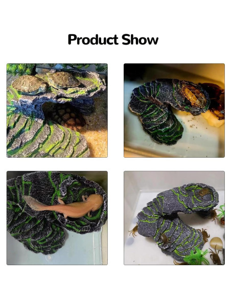Plataforma de Sol para Reptiles Mipukbay Roca Decorativa 20cm