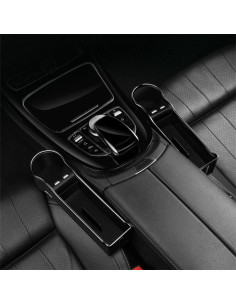 Organizador de Espacio entre Asientos DEEYOTA con 2 USB Beige 2