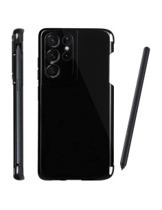 Funda protectora iCoverCase para Samsung Galaxy S21 Ultra - Negro