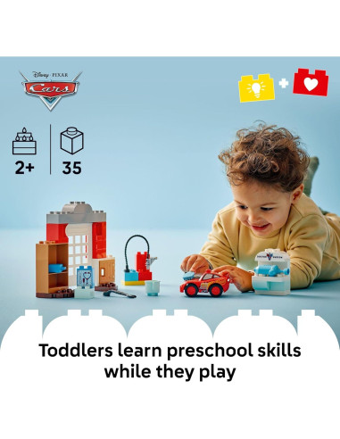 LEGO DUPLO Cars McQueen en el Garaje de Doc - Juguete 35 Piezas