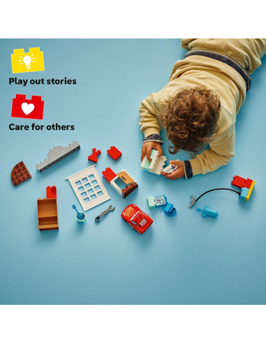 LEGO DUPLO Cars McQueen en el Garaje de Doc - Juguete 35 Piezas