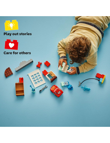 LEGO DUPLO Cars McQueen en el Garaje de Doc - Juguete 35 Piezas