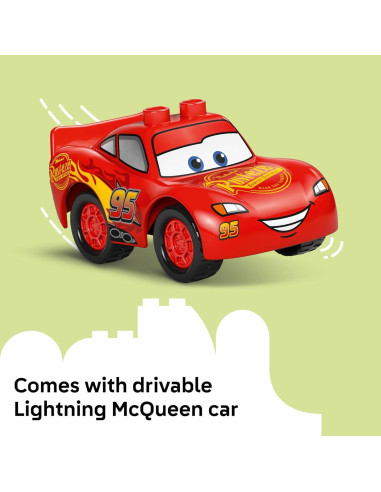 LEGO DUPLO Cars McQueen en el Garaje de Doc - Juguete 35 Piezas