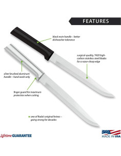 Cuchillo Cortador RADA W207, 17.78 cm Acero Inoxidable Negro 2