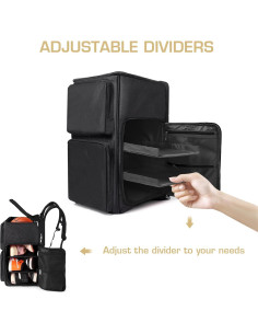 Bolsa de Viaje para Zapatillas Gatycallaty Negra con Compartimentos 2