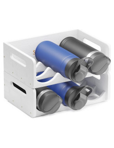 Organizador de Botellas de Agua SpaceAid - 6 Botellas, Blanco