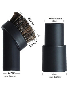 2 Cepillos Redondos de Cabello de Caballo EcoMaid 25mm 2