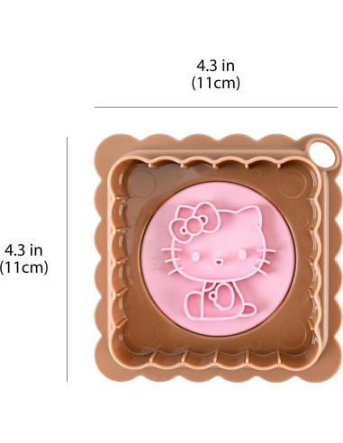 Hacedor de Sándwich Kawaii Gato Lindos MENBLY 10.9cm Rosa