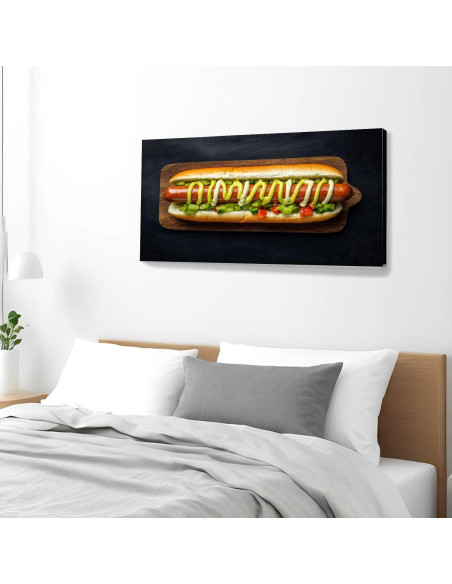 Arte de Pared Lienzo 101.6x50.8cm Hot Dog Italiano