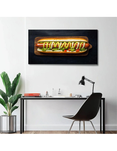 Arte de Pared Lienzo 101.6x50.8cm Hot Dog Italiano