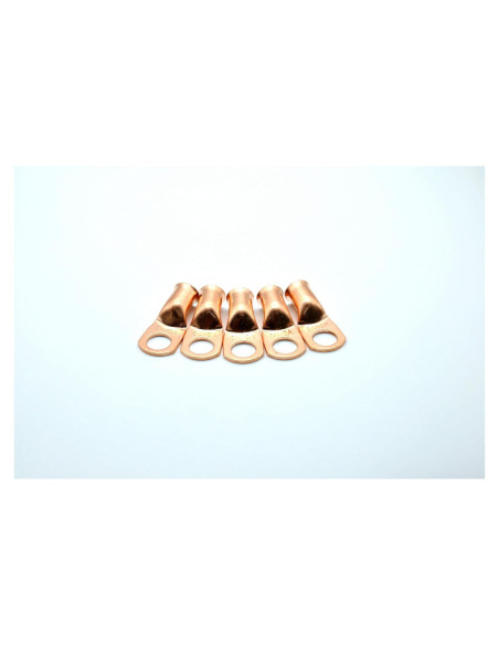 Paquete de 5 terminales de cobre AWG 1/0 9.53mm MTTHAHA