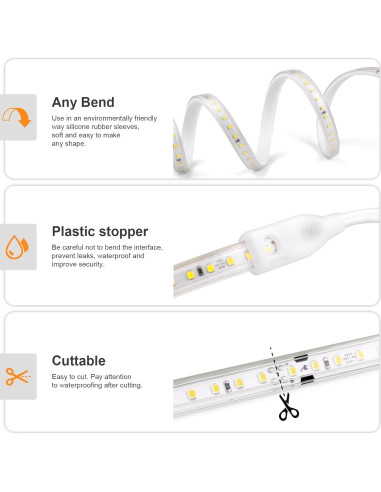 Tira LED 240 LEDs 6500K Tlinkosta 2m Impermeable