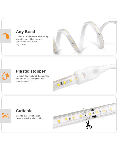Tira LED 240 LEDs 6500K Tlinkosta 2m Impermeable