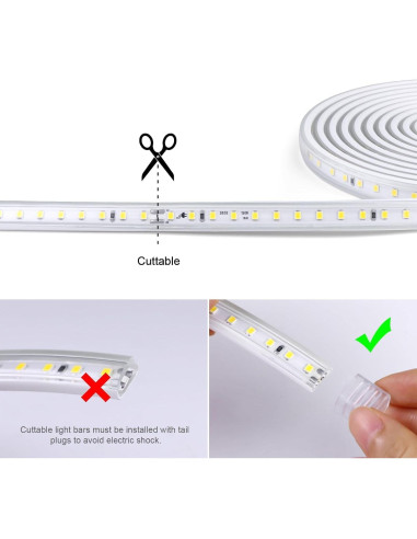 Tira LED 240 LEDs 6500K Tlinkosta 2m Impermeable