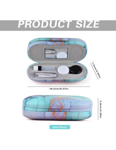 Estuche para Lentes de Contacto 2 en 1 DINTSTYLE Negro 2