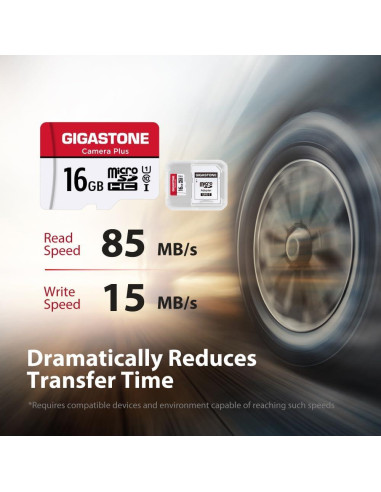 Tarjetas de Memoria Gigastone 16GB x2 U1 C10 Micro SDHC