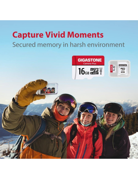 Tarjetas de Memoria Gigastone 16GB x2 U1 C10 Micro SDHC