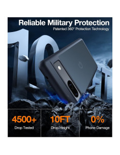 Funda TORRAS A Prueba de Golpes para Google Pixel 7a, Negro 2