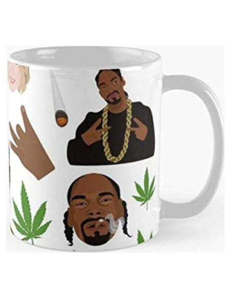 Taza de Cerámica Dxcvbrds Snoop Dogg 11oz para Café