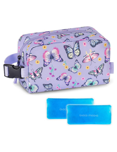 Bolsa Térmica para Snacks Niños Choco Mocha Mariposa 21.6x10.2cm