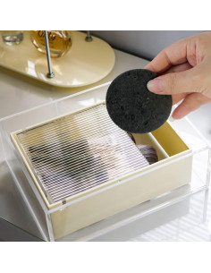 Esponjas Faciales Comprimidas 100 Unidades Celulosa Natural Negra 2