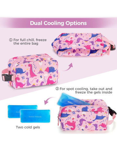 Bolsa Térmica para Snacks Niños Choco Mocha Mariposa 21.6x10.2cm