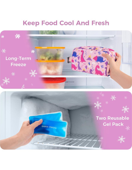 Bolsa Térmica para Snacks Niños Choco Mocha Mariposa 21.6x10.2cm