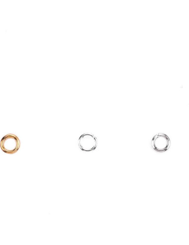 Anillas Abiertas Doradas Beadia 0.6x4mm 1000pcs Joyería DIY