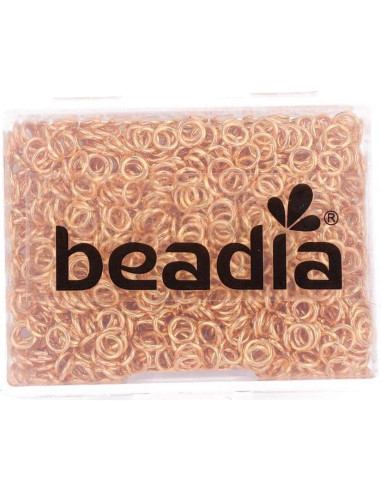 Anillas Abiertas Doradas Beadia 0.6x4mm 1000pcs Joyería DIY