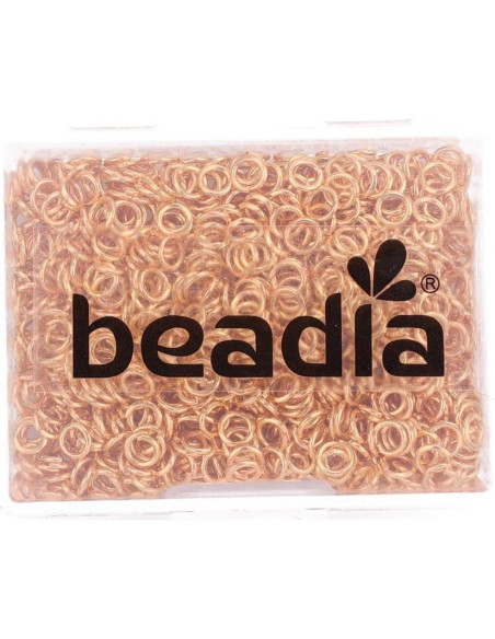 Anillas Abiertas Doradas Beadia 0.6x4mm 1000pcs Joyería DIY