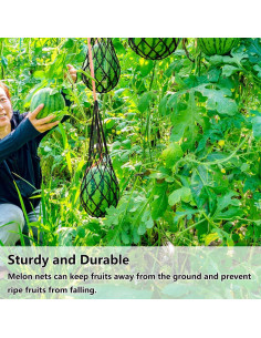 Bolsa de Malla para Melones Belit 5 Pack 50.8 cm Negra 2