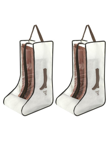 2 Bolsas de Almacenamiento para Botas Beige - Protección y Organización