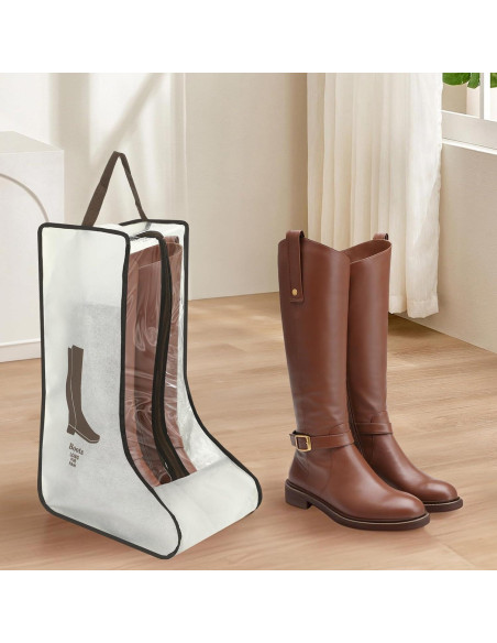 2 Bolsas de Almacenamiento para Botas Beige - Protección y Organización